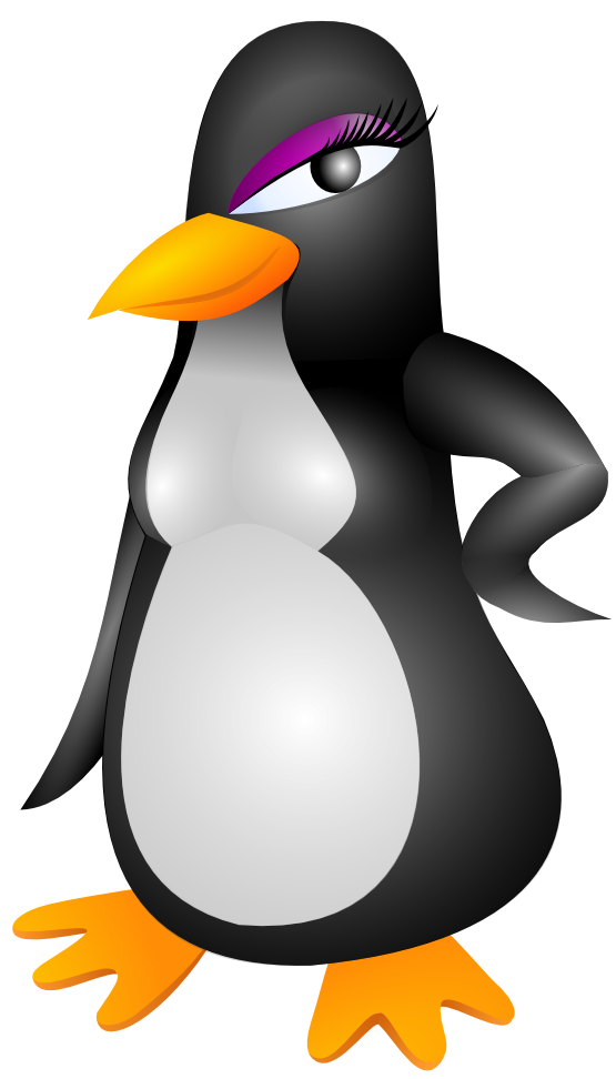 clipartist.net » Clip Art » penguin linux scallywag March ...