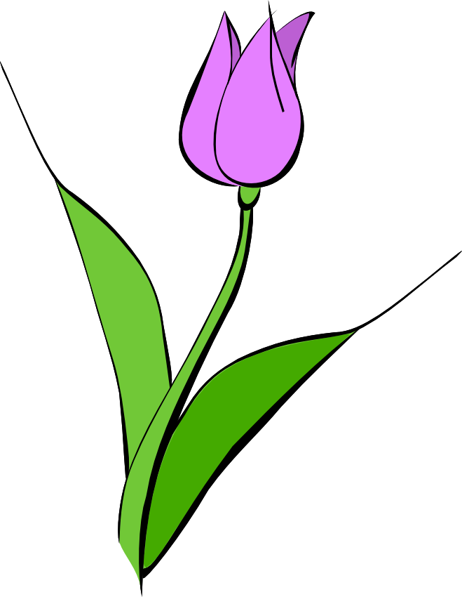 Purple Tulip Clip Art - Noelle Nichols' Blog