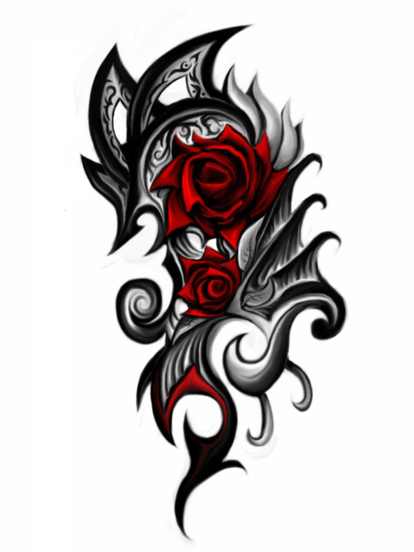 Tribal Art Rose