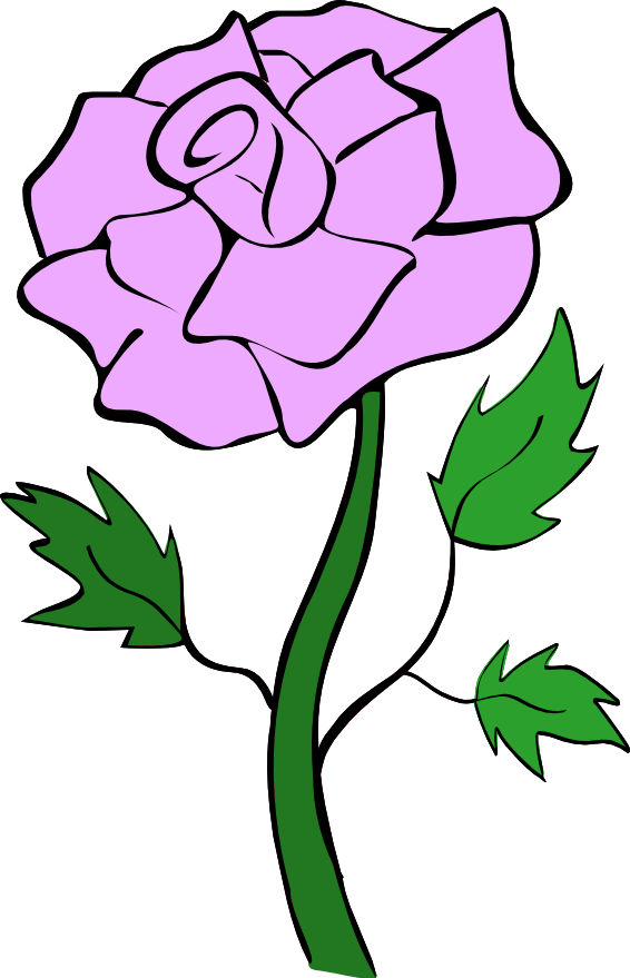 Purple Rose Clip Art - Noelle Nichols' Blog
