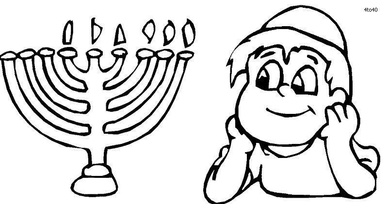 Jewish Holiday of Hanukkah Coloring Book, Jewish Holiday of ...