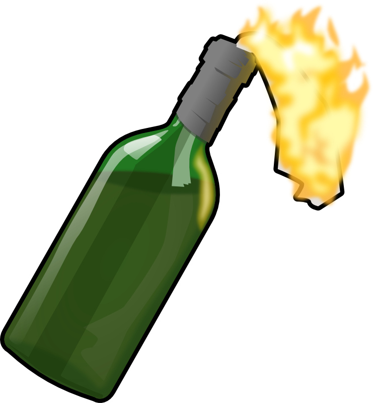 Clipart - molotov cocktail