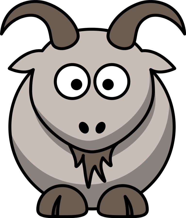 Cartoon Goat Clipart, vector clip art online, royalty free design ...