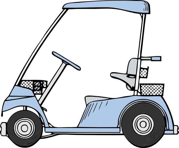Golf Cart clip art - vector clip art online, royalty free & public ...