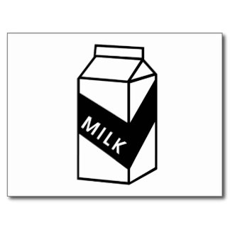 Milk Carton Postcards & Postcard Template Designs