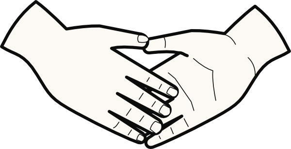 Handshake clip art - vector clip art online, royalty free & public ...